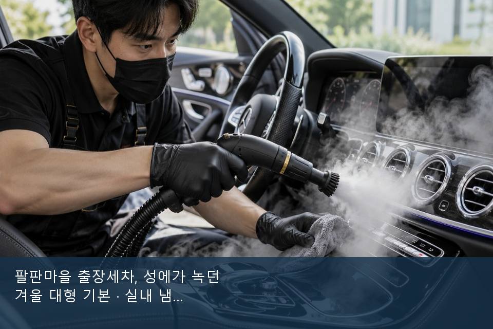 팔판마을 출장세차, 성에가 녹던 겨울 대형 기본 · 실내 냄새를 연 기록