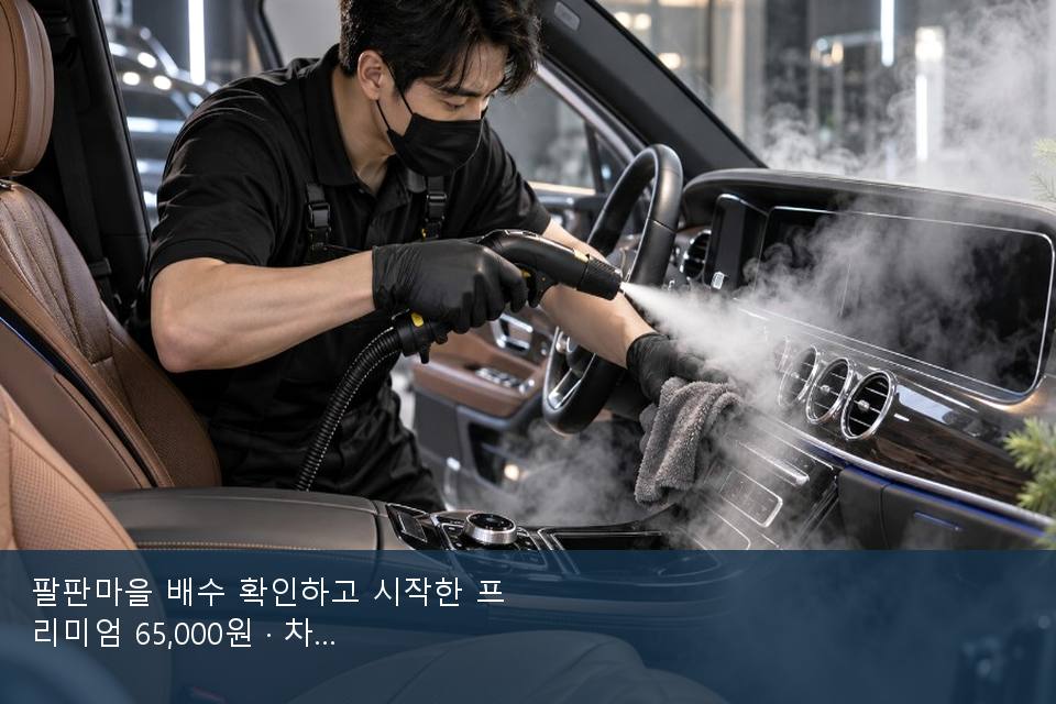 팔판마을 배수 확인하고 시작한 프리미엄 65,000원 · 차종 기준 금액